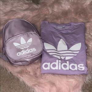 Adidas Purple Tee and Bag Set, this bundle is also available separately.